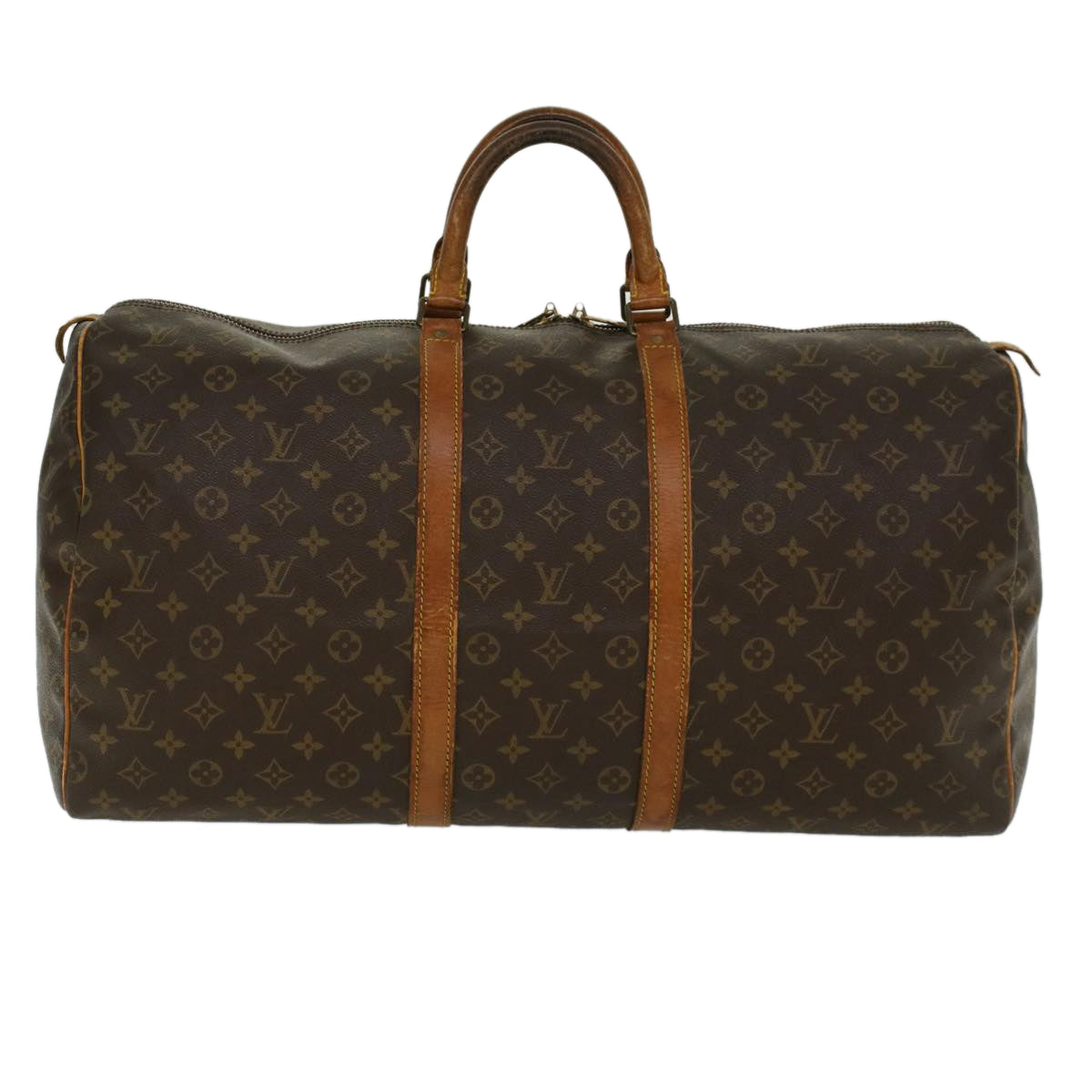 LOUIS VUITTON Monogram Keepall 55 Boston Bag M41424 LV 44385