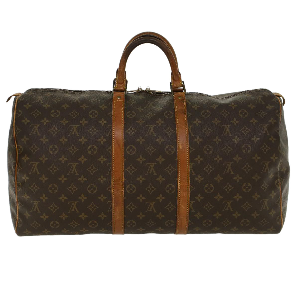 LOUIS VUITTON Monogram Keepall 55 Boston Bag M41424 LV 44385