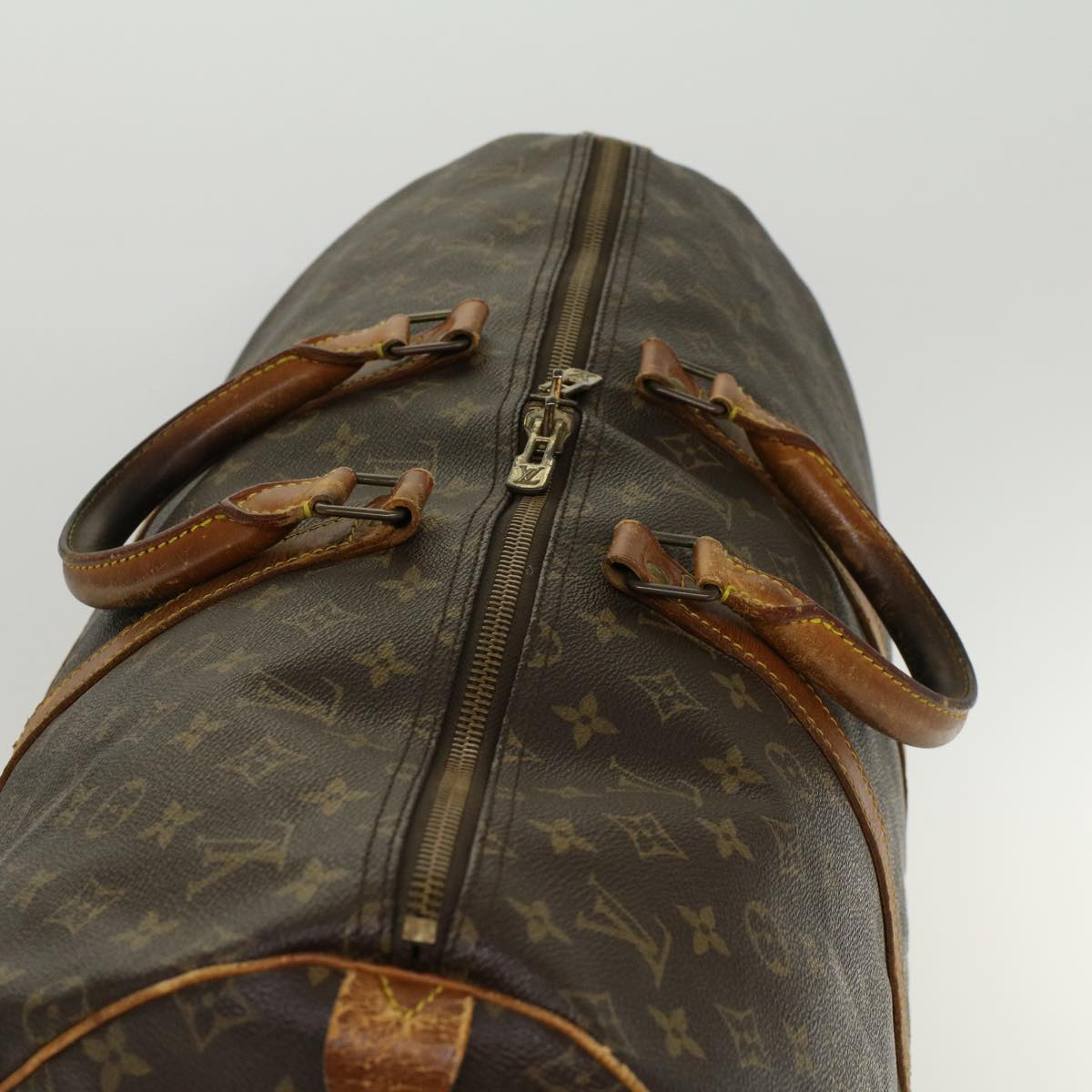 LOUIS VUITTON Monogram Keepall 55 Boston Bag M41424 LV 44385