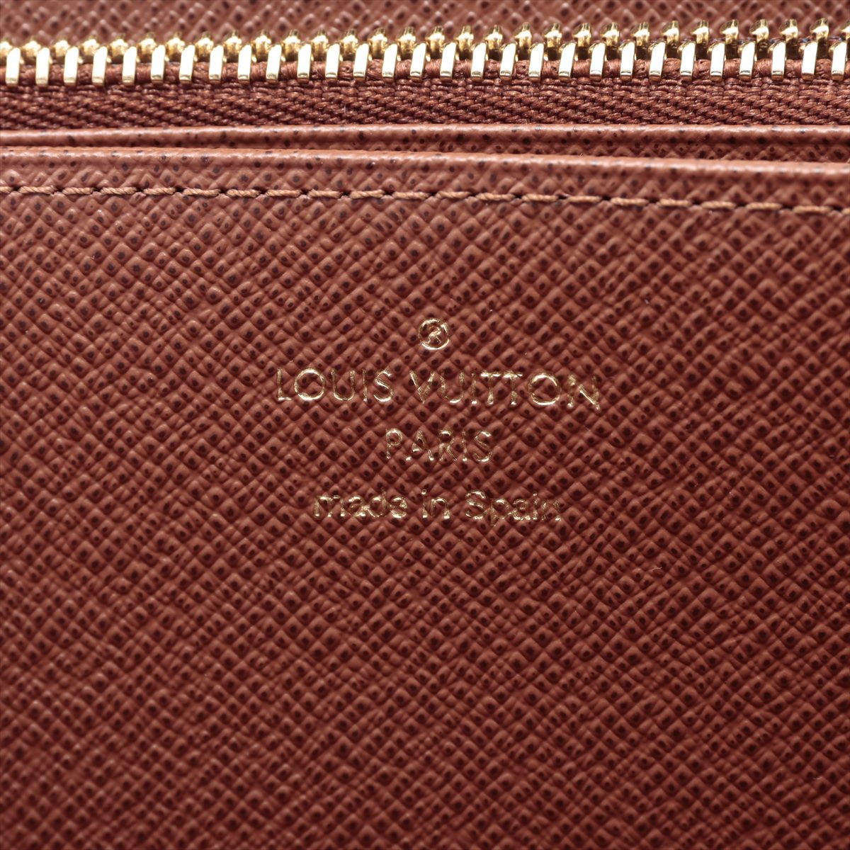 Louis Vuitton Monogram  Wallet M42616 Brown Round Zip Wallet