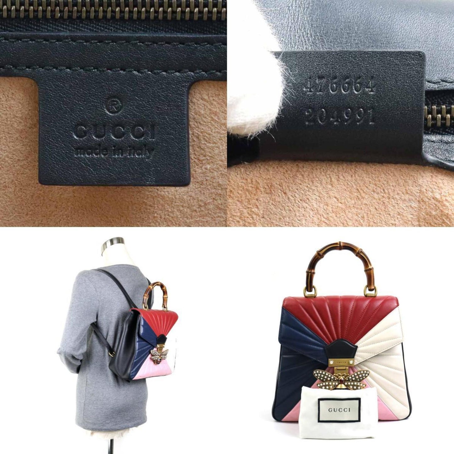 Gucci Queen Margaret  Leather Handbag ()