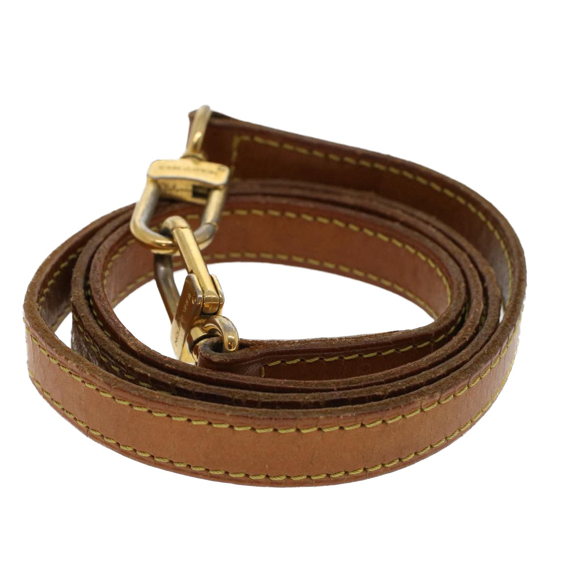 LOUIS VUITTON Shoulder Strap Leather 37"" Beige LV 44404