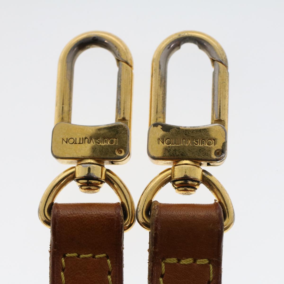 LOUIS VUITTON Shoulder Strap Leather 37"" Beige LV 44404