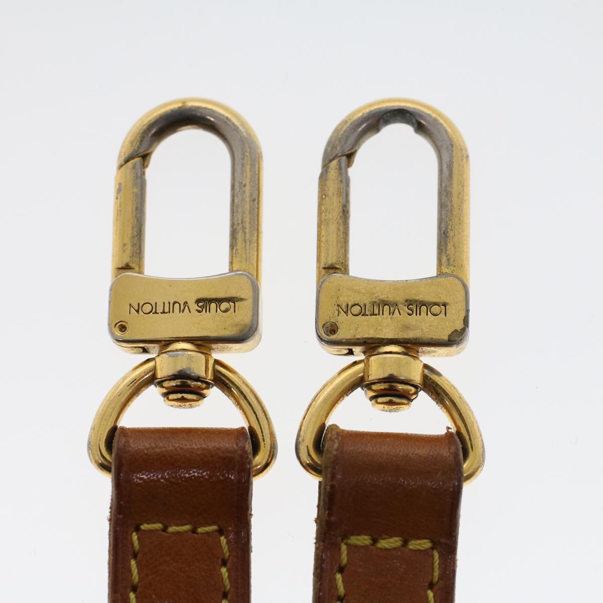 LOUIS VUITTON Shoulder Strap Leather 37"" Beige LV 44404