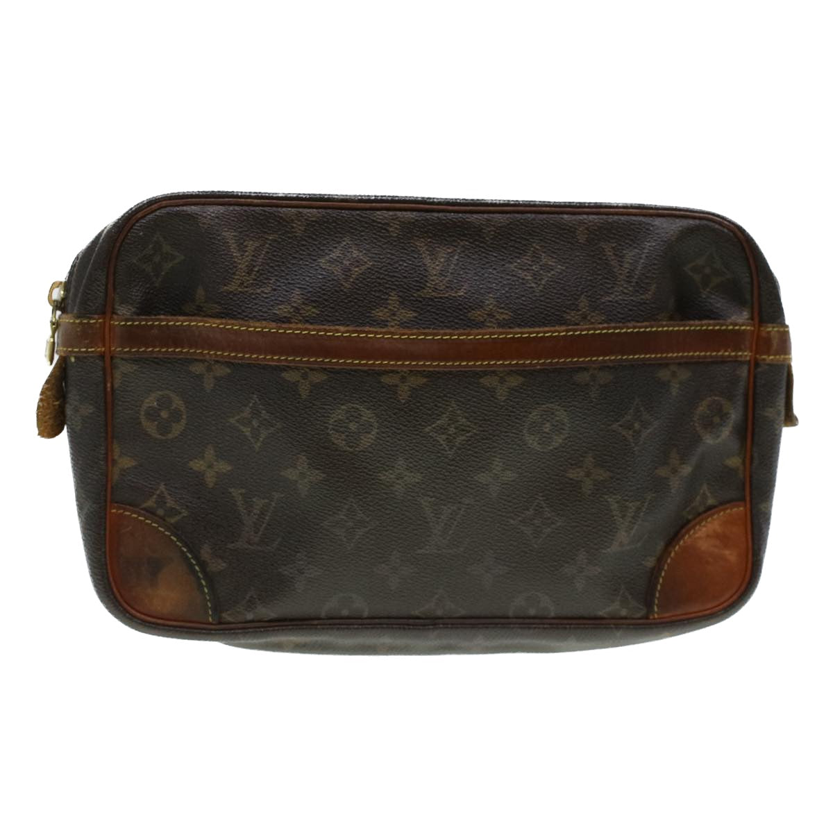 LOUIS VUITTON Monogram Compiegne 28 Clutch Bag M51845 LV 44405