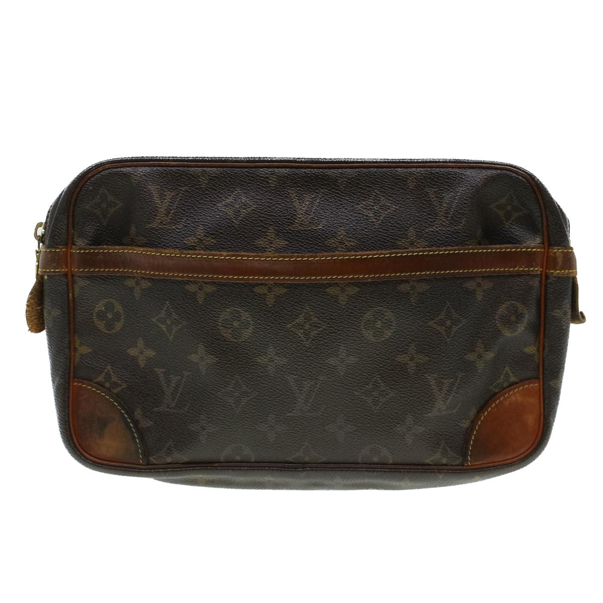 LOUIS VUITTON Monogram Compiegne 28 Clutch Bag M51845 LV 44405