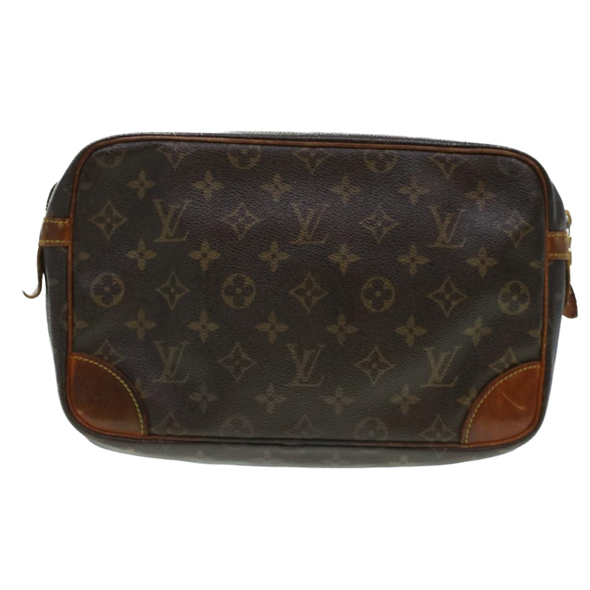 LOUIS VUITTON Monogram Compiegne 28 Clutch Bag M51845 LV 44405