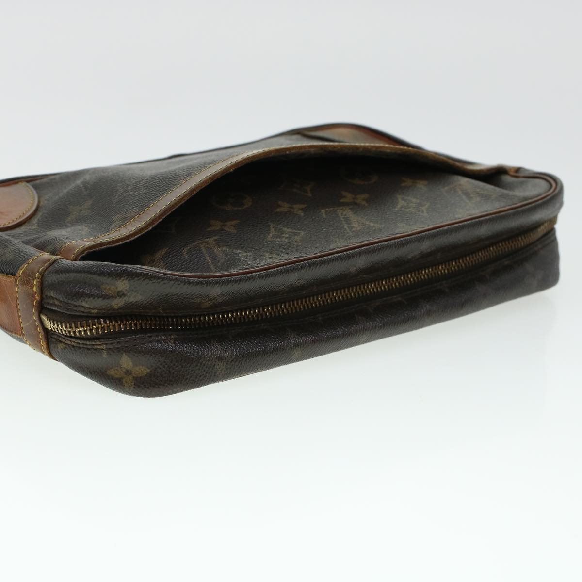 LOUIS VUITTON Monogram Compiegne 28 Clutch Bag M51845 LV 44405