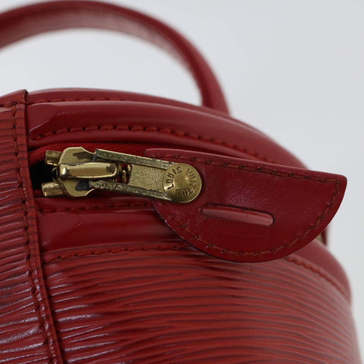 LOUIS VUITTON Epi Cannes Hand Bag Red M48037 LV 44411