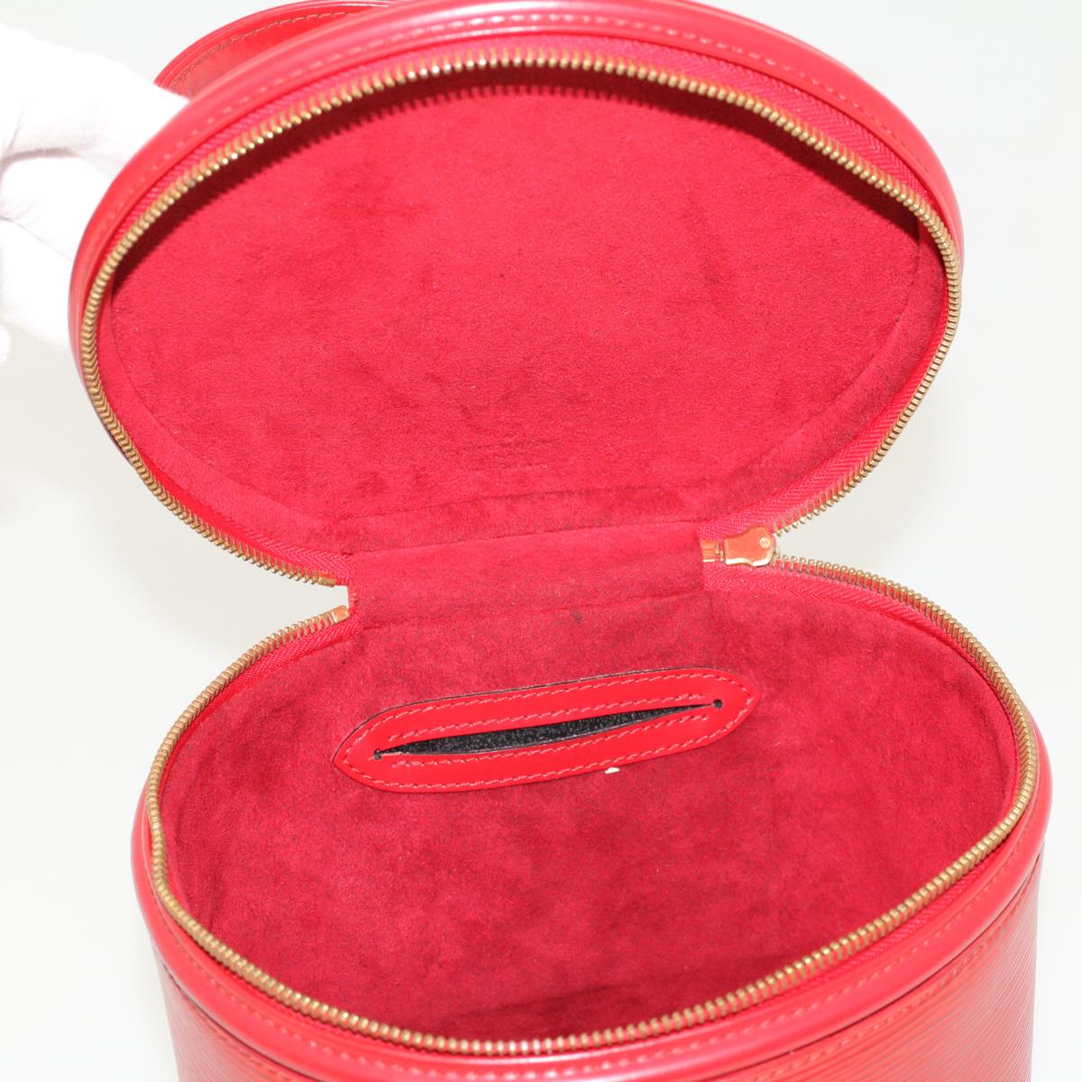 LOUIS VUITTON Epi Cannes Hand Bag Red M48037 LV 44411