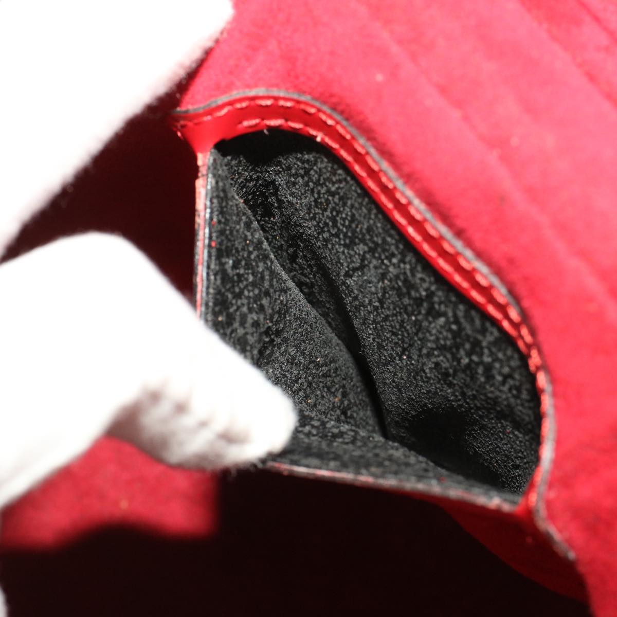 LOUIS VUITTON Epi Cannes Hand Bag Red M48037 LV 44411
