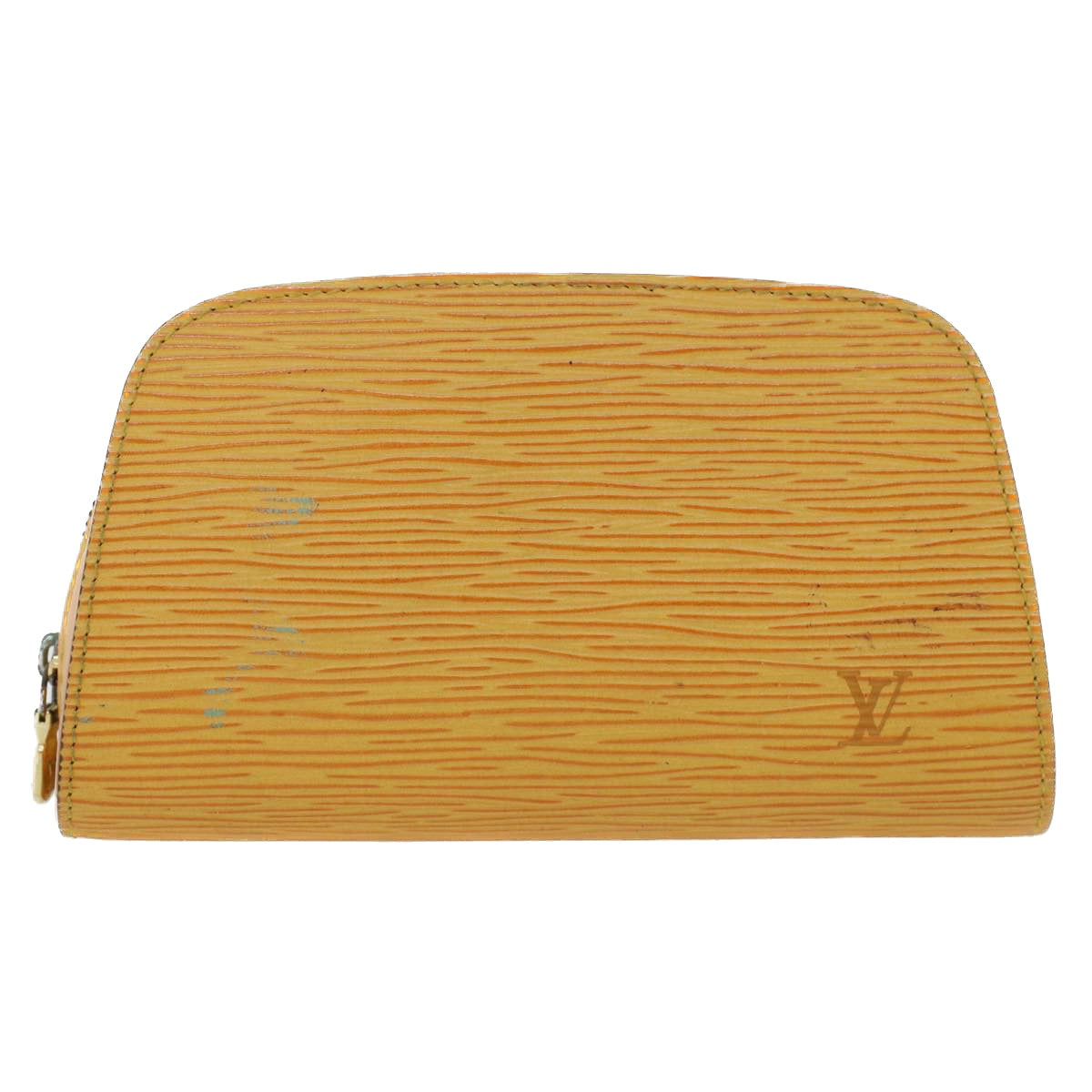 LOUIS VUITTON Epi Dauphine PM Pouch Yellow M48449 LV 44415