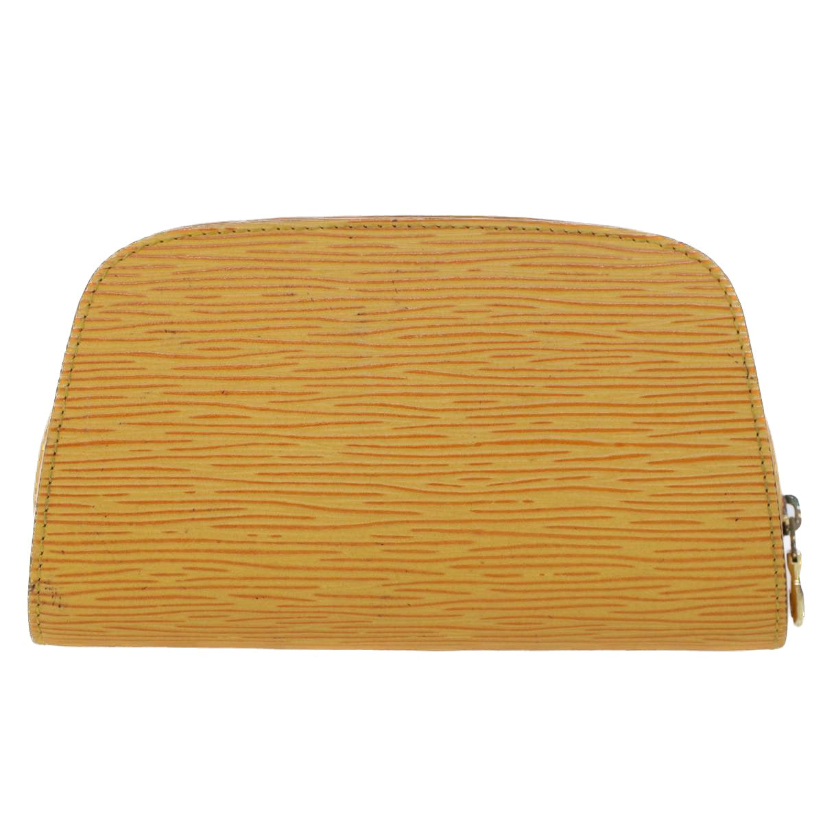LOUIS VUITTON Epi Dauphine PM Pouch Yellow M48449 LV 44415