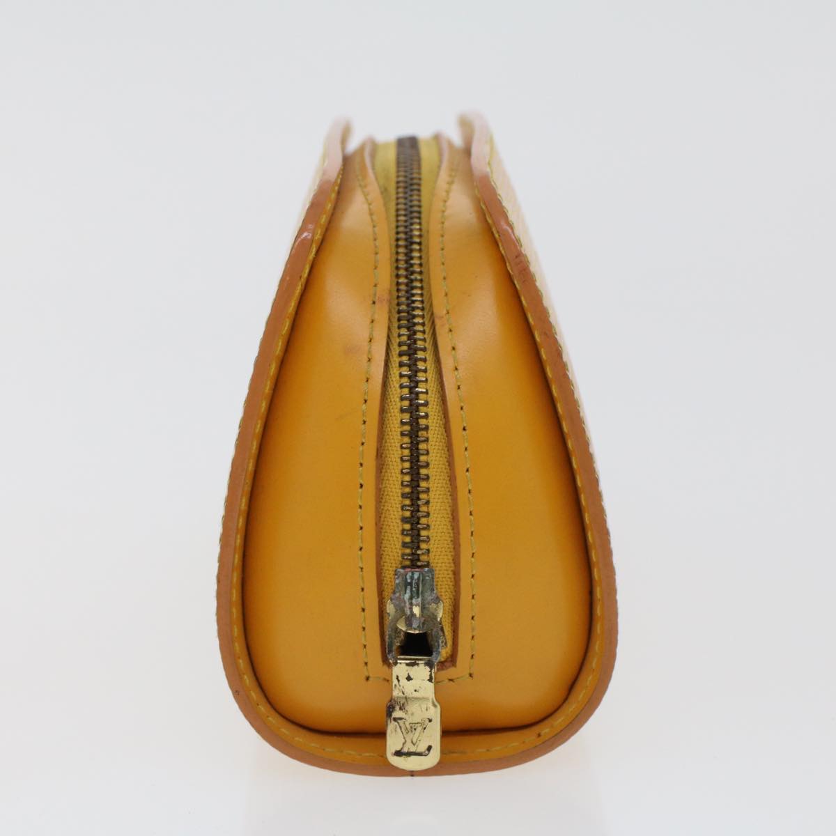 LOUIS VUITTON Epi Dauphine PM Pouch Yellow M48449 LV 44415