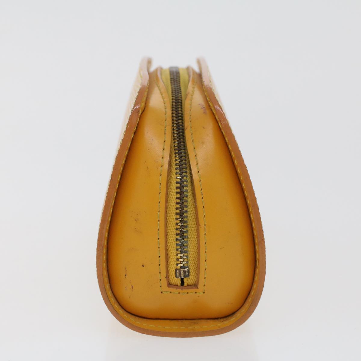 LOUIS VUITTON Epi Dauphine PM Pouch Yellow M48449 LV 44415