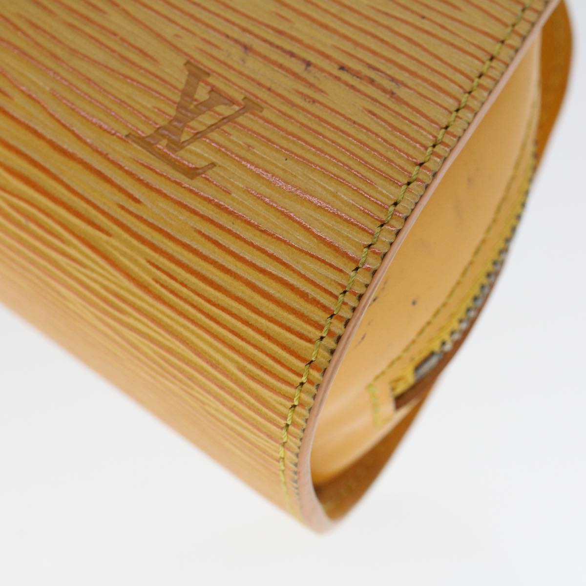 LOUIS VUITTON Epi Dauphine PM Pouch Yellow M48449 LV 44415