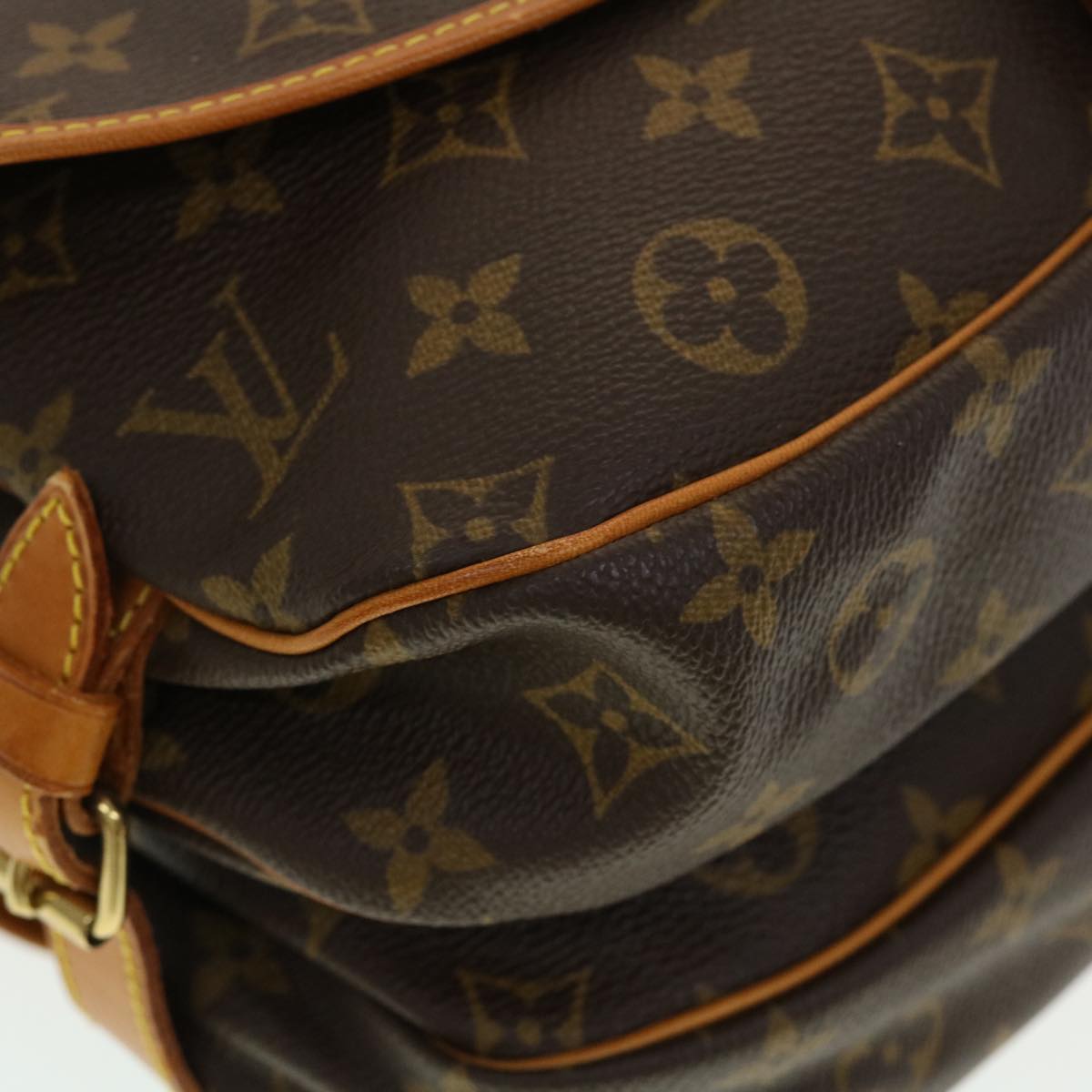 LOUIS VUITTON Monogram Saumur 30 Shoulder Bag M42256 LV 44417