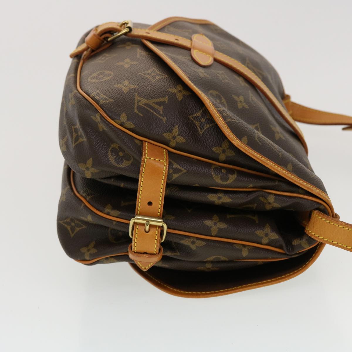 LOUIS VUITTON Monogram Saumur 30 Shoulder Bag M42256 LV 44417