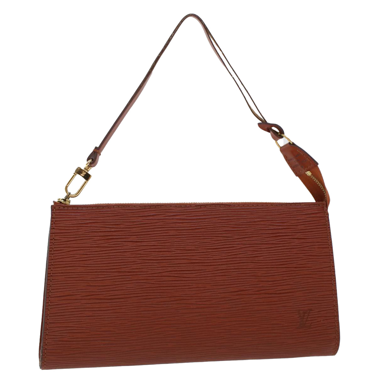 LOUIS VUITTON Epi Pochette Accessoires Pouch Brown M52953 LV 44418