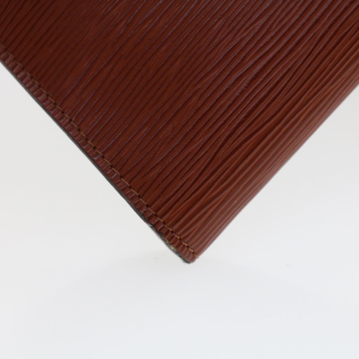 LOUIS VUITTON Epi Pochette Accessoires Pouch Brown M52953 LV 44418