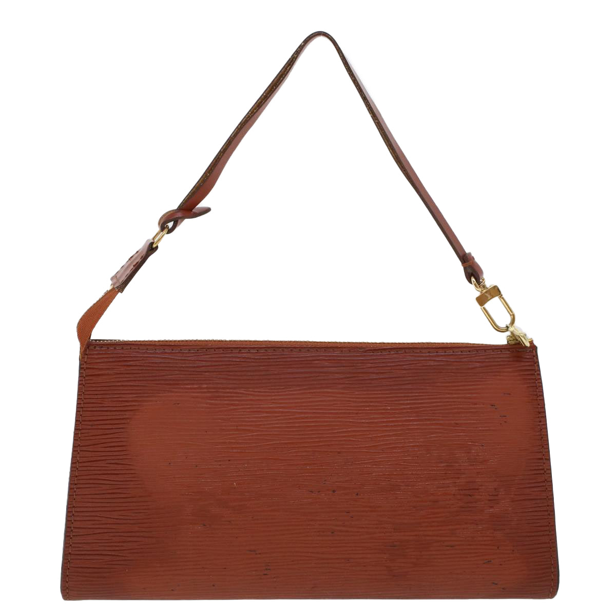 LOUIS VUITTON Epi Pochette Accessoires Pouch Brown M52953 LV 44418