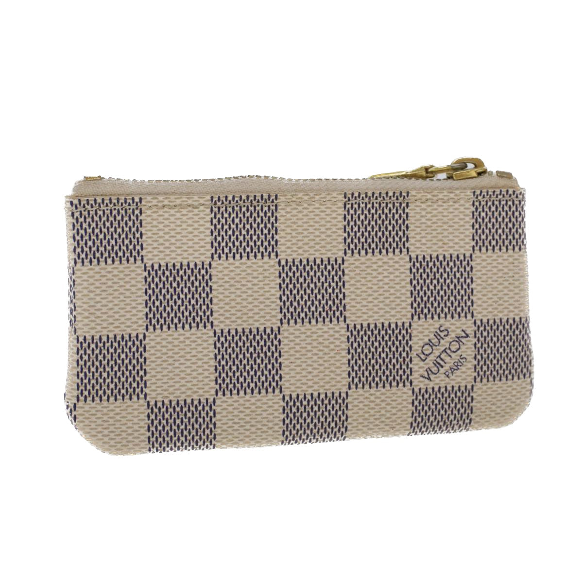 LOUIS VUITTON Damier Azur Pochette Cles Coin Purse N62659 LV 44422