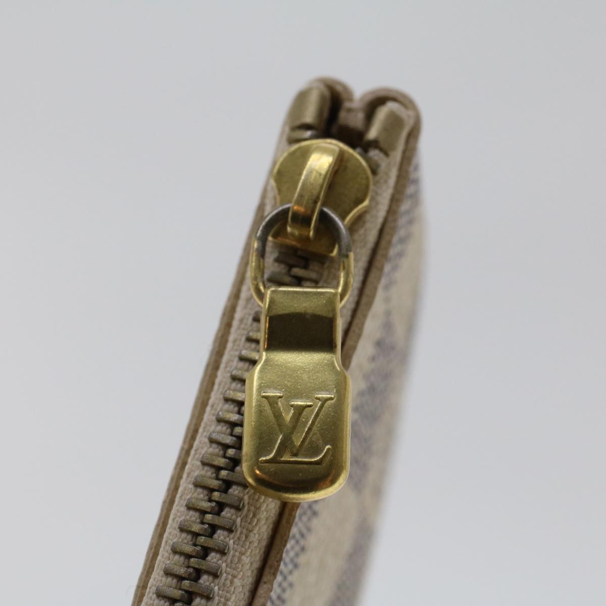 LOUIS VUITTON Damier Azur Pochette Cles Coin Purse N62659 LV 44422