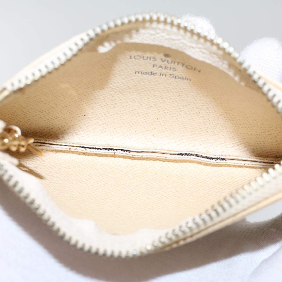 LOUIS VUITTON Damier Azur Pochette Cles Coin Purse N62659 LV 44422