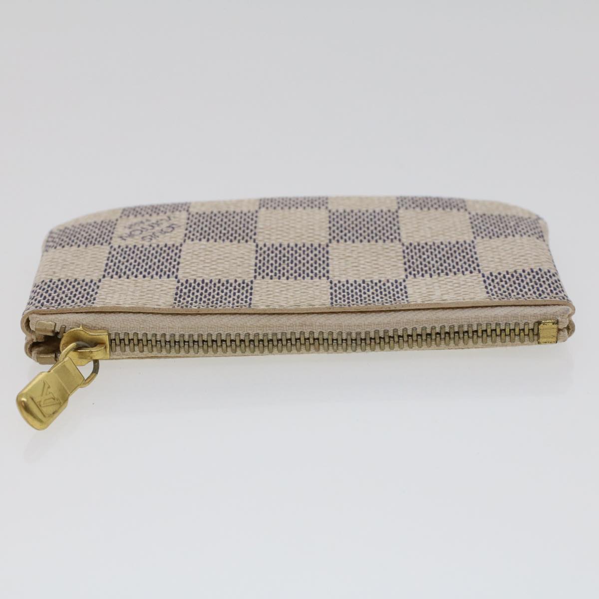 LOUIS VUITTON Damier Azur Pochette Cles Coin Purse N62659 LV 44422