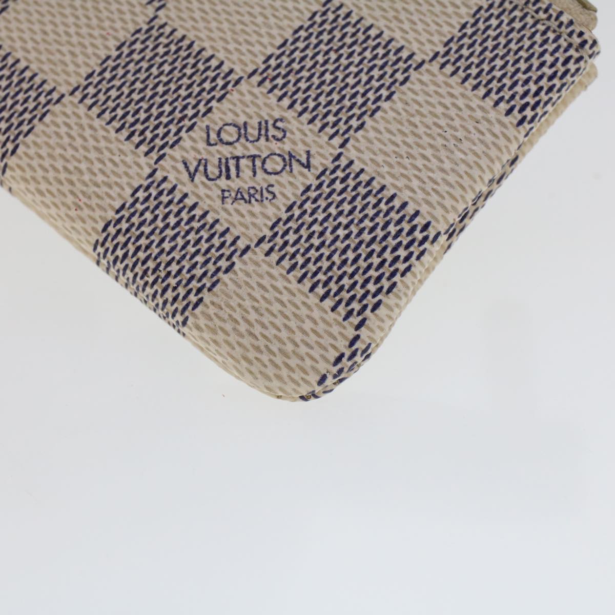 LOUIS VUITTON Damier Azur Pochette Cles Coin Purse N62659 LV 44422