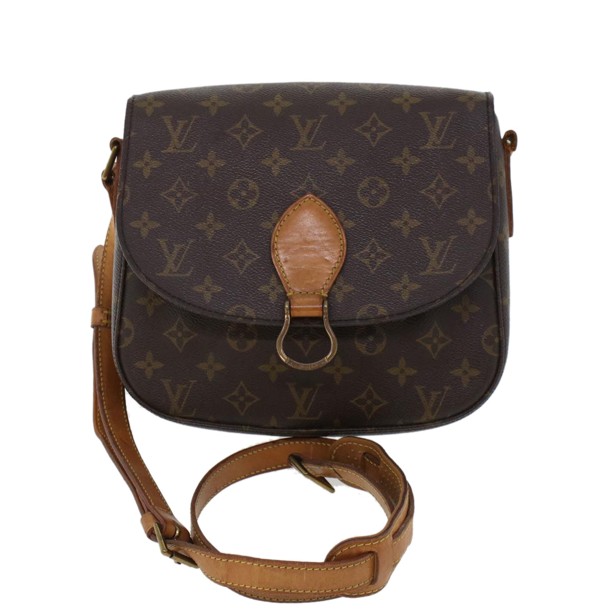 LOUIS VUITTON Monogram Saint Cloud GM Shoulder Bag M51242 LV 44432