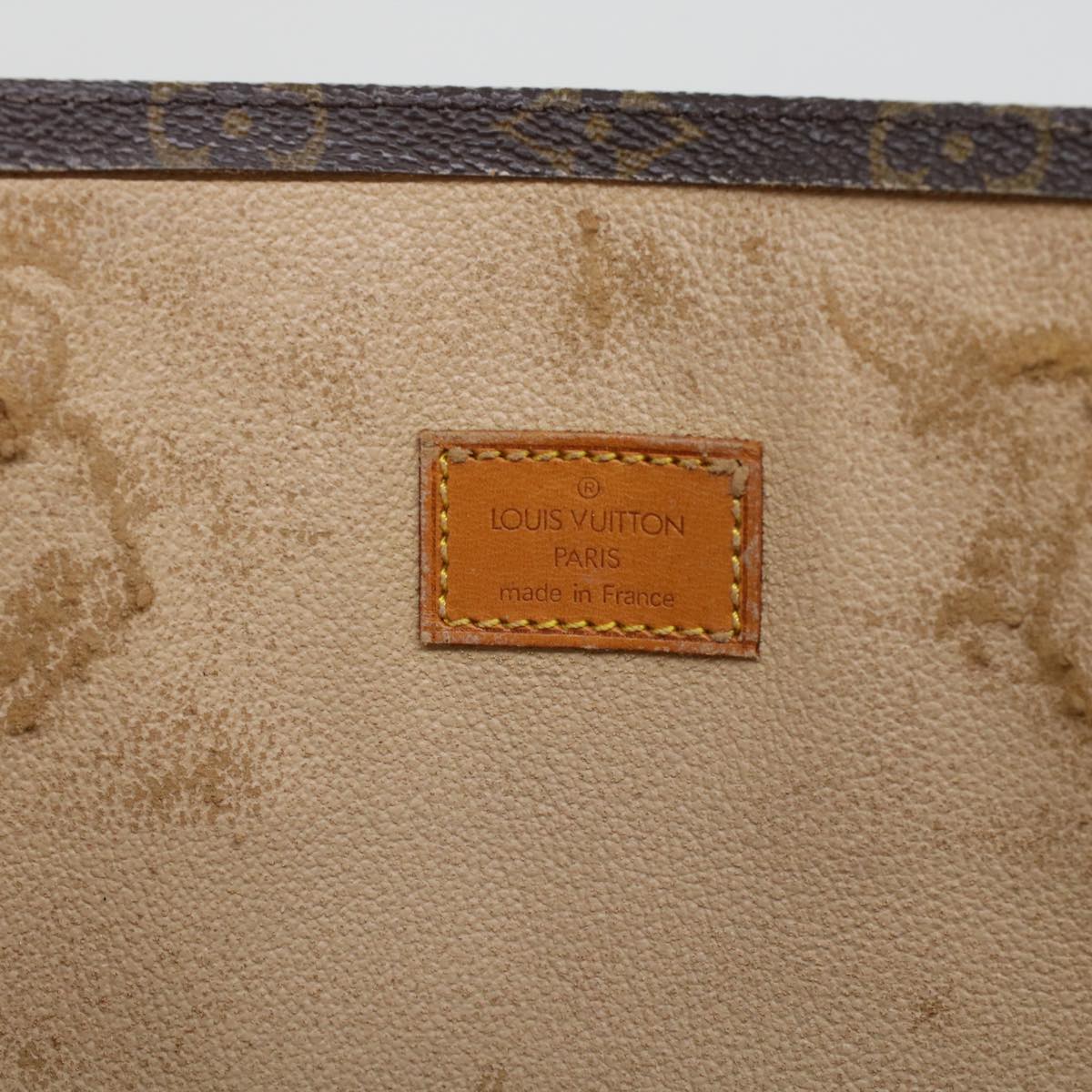 LOUIS VUITTON Monogram Sac Plat Hand Bag M51140 LV 44436