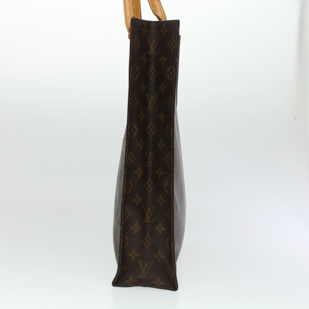 LOUIS VUITTON Monogram Sac Plat Hand Bag M51140 LV 44436
