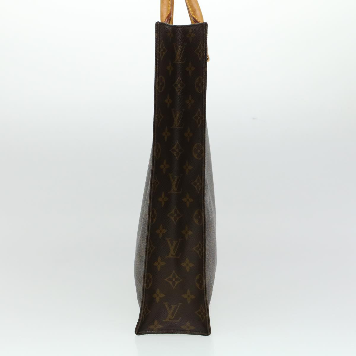 LOUIS VUITTON Monogram Sac Plat Hand Bag M51140 LV 44436