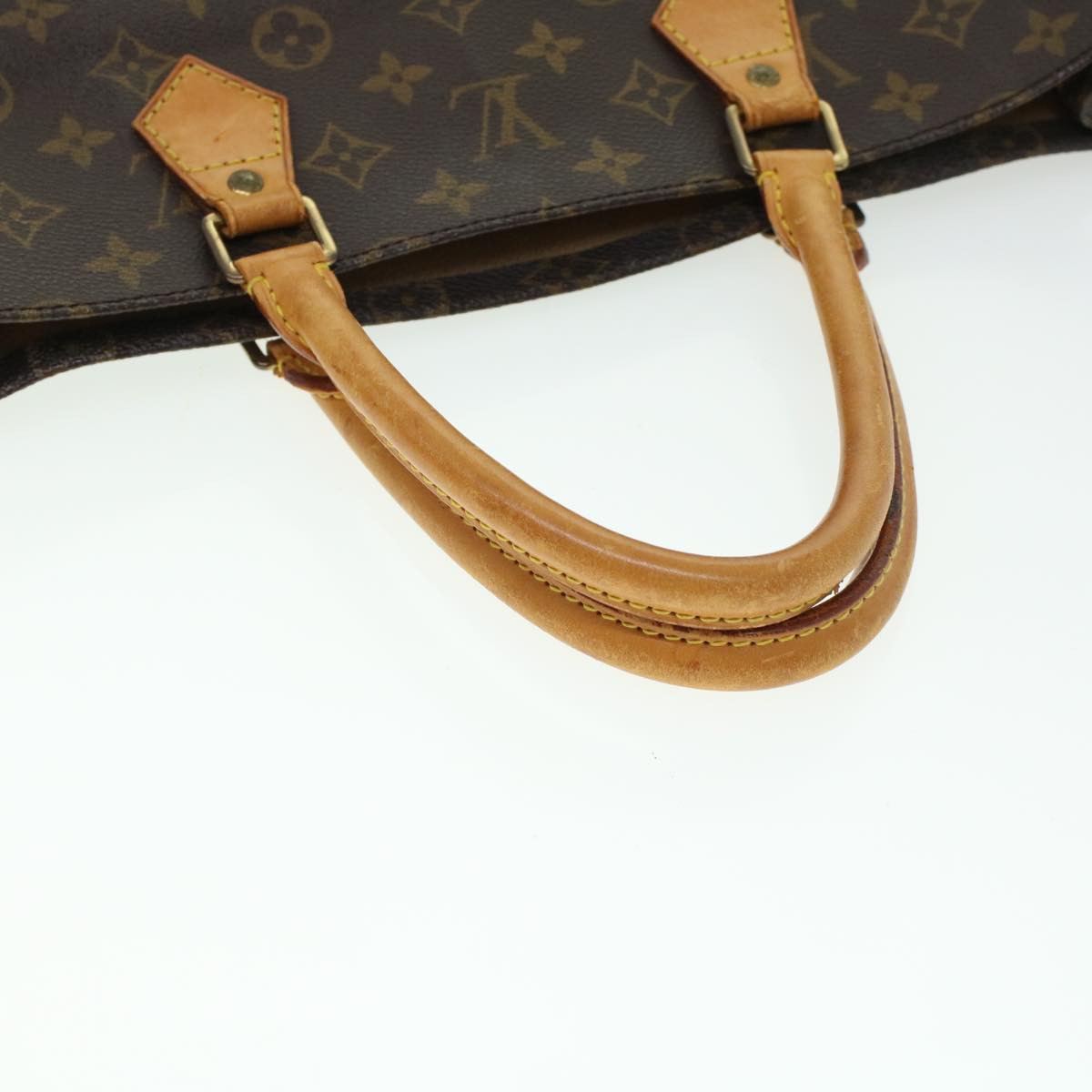 LOUIS VUITTON Monogram Sac Plat Hand Bag M51140 LV 44436