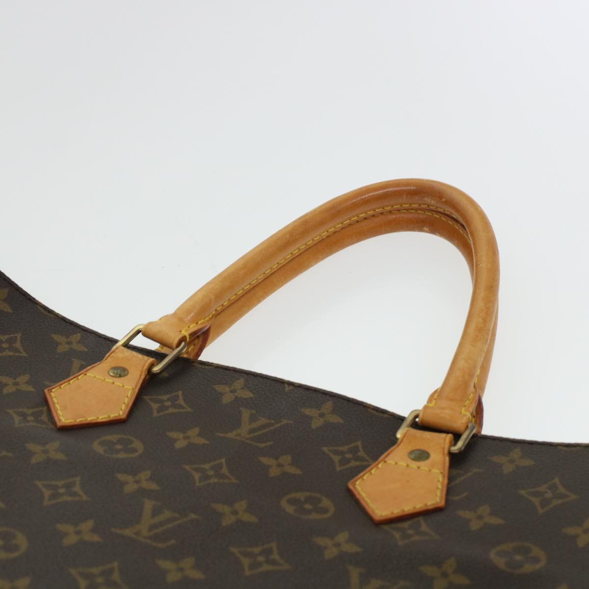 LOUIS VUITTON Monogram Sac Plat Hand Bag M51140 LV 44436