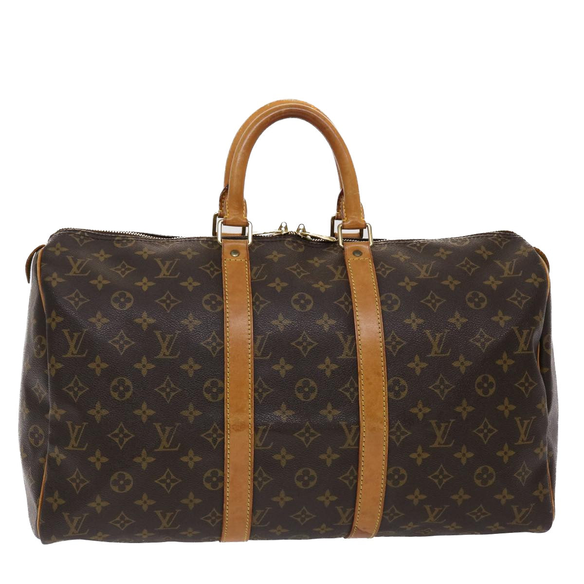 LOUIS VUITTON Monogram Keepall 45 Boston Bag M41428 LV 44446