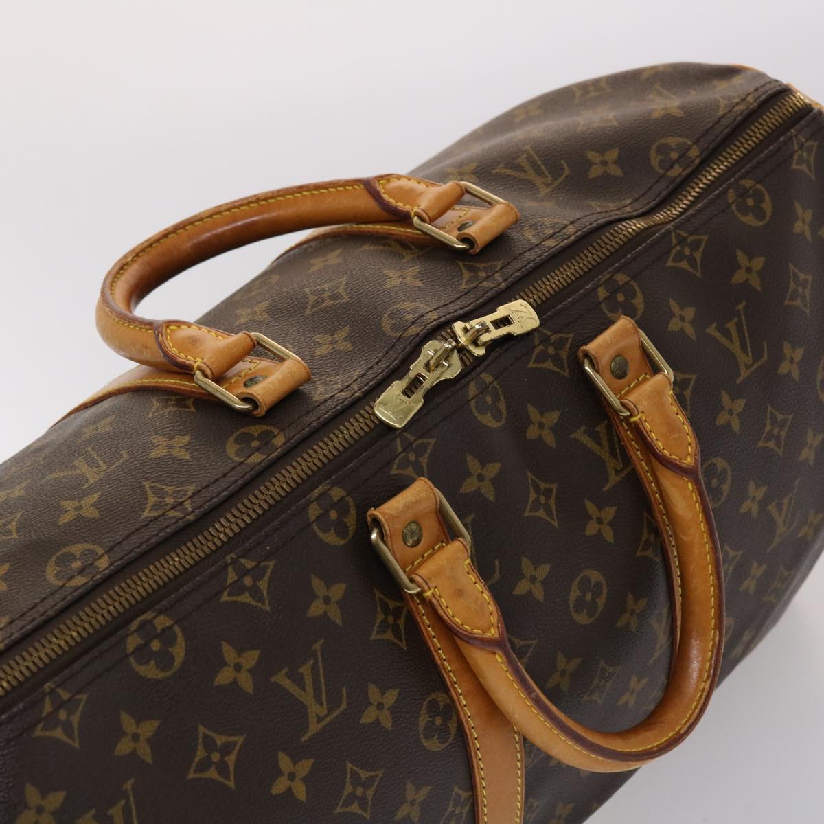 LOUIS VUITTON Monogram Keepall 45 Boston Bag M41428 LV 44446