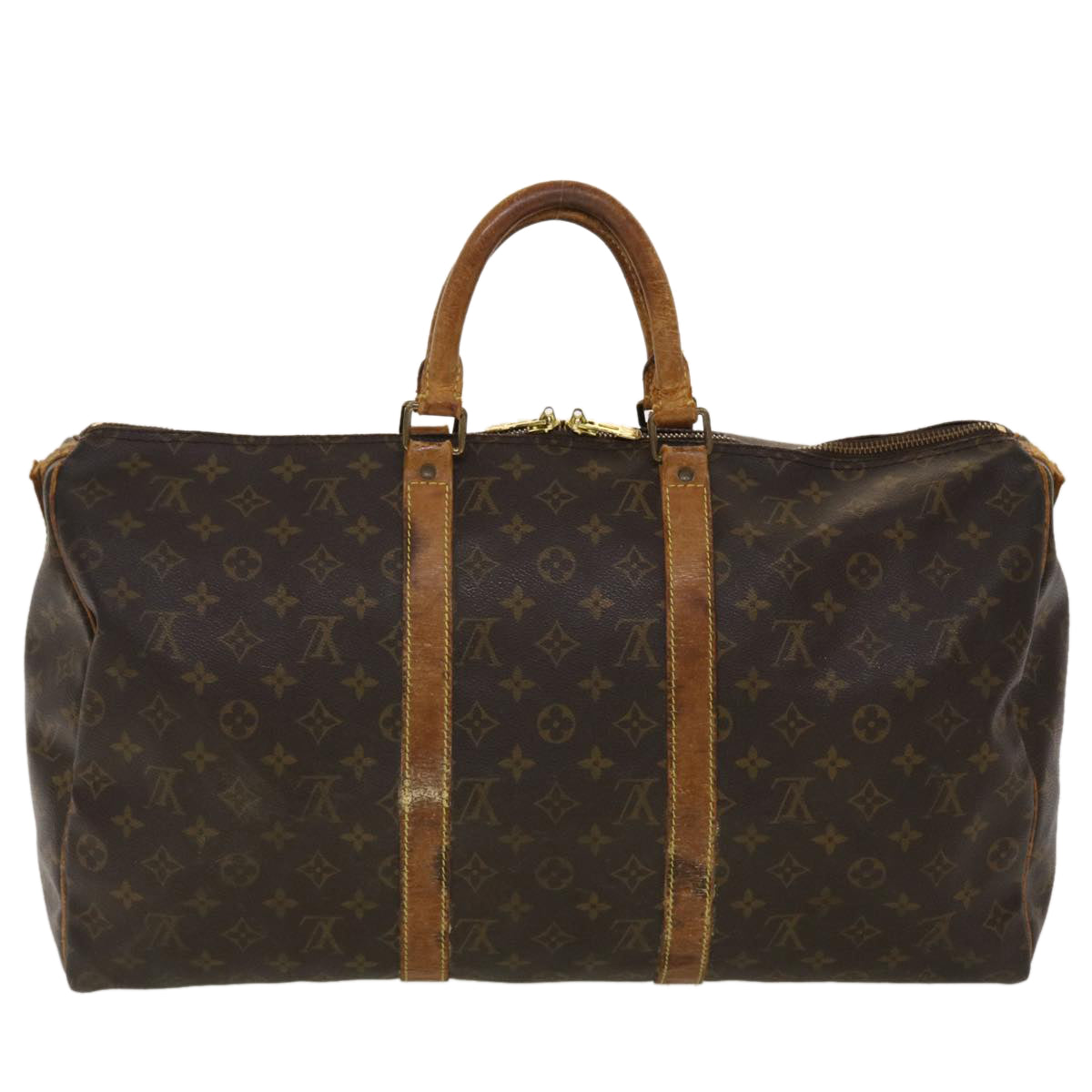LOUIS VUITTON Monogram Keepall Bandouliere 50 Boston Bag M41416 LV 44449
