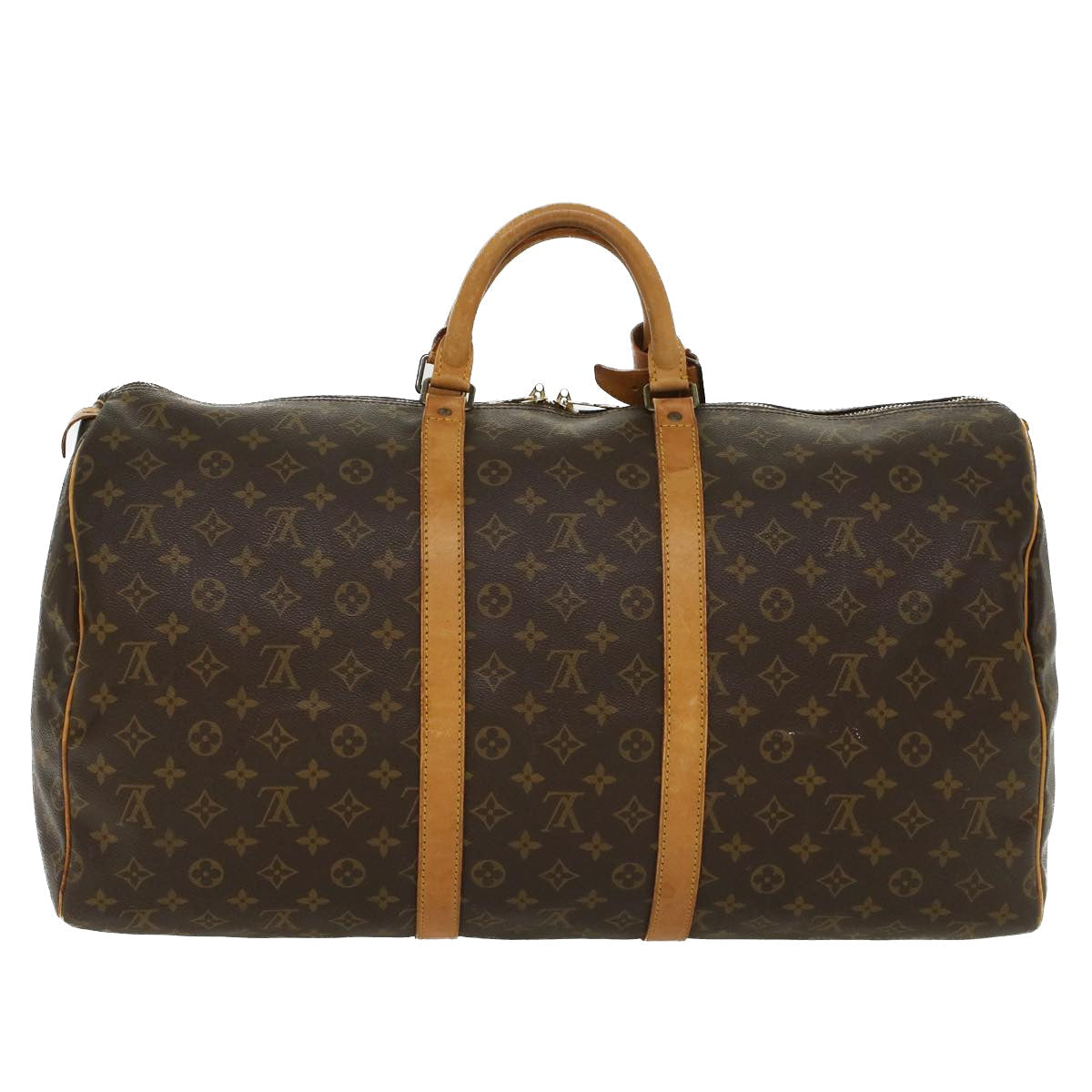 LOUIS VUITTON Monogram Keepall 55 Boston Bag M41424 LV 44451