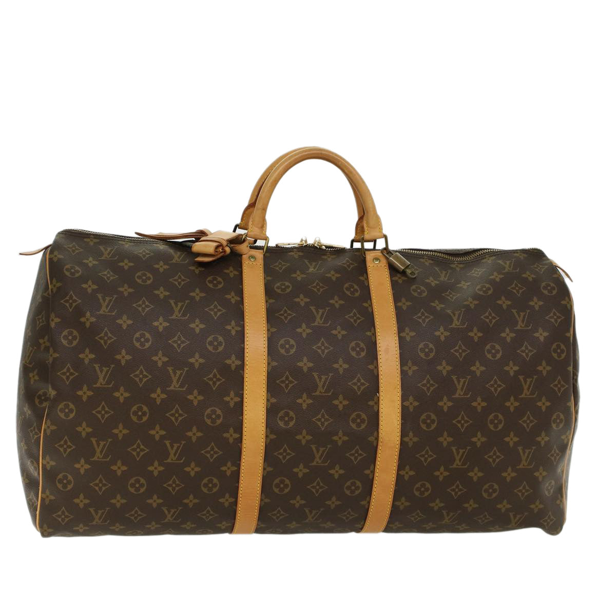 LOUIS VUITTON Monogram Keepall 60 Boston Bag M41422 LV 44460