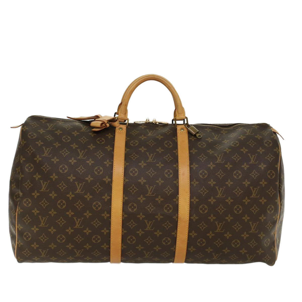LOUIS VUITTON Monogram Keepall 60 Boston Bag M41422 LV 44460