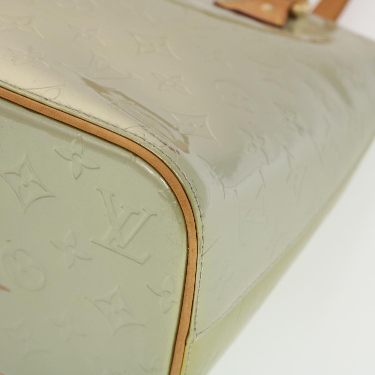 LOUIS VUITTON Monogram Vernis Houston Hand Bag Gris M91053 LV 44474