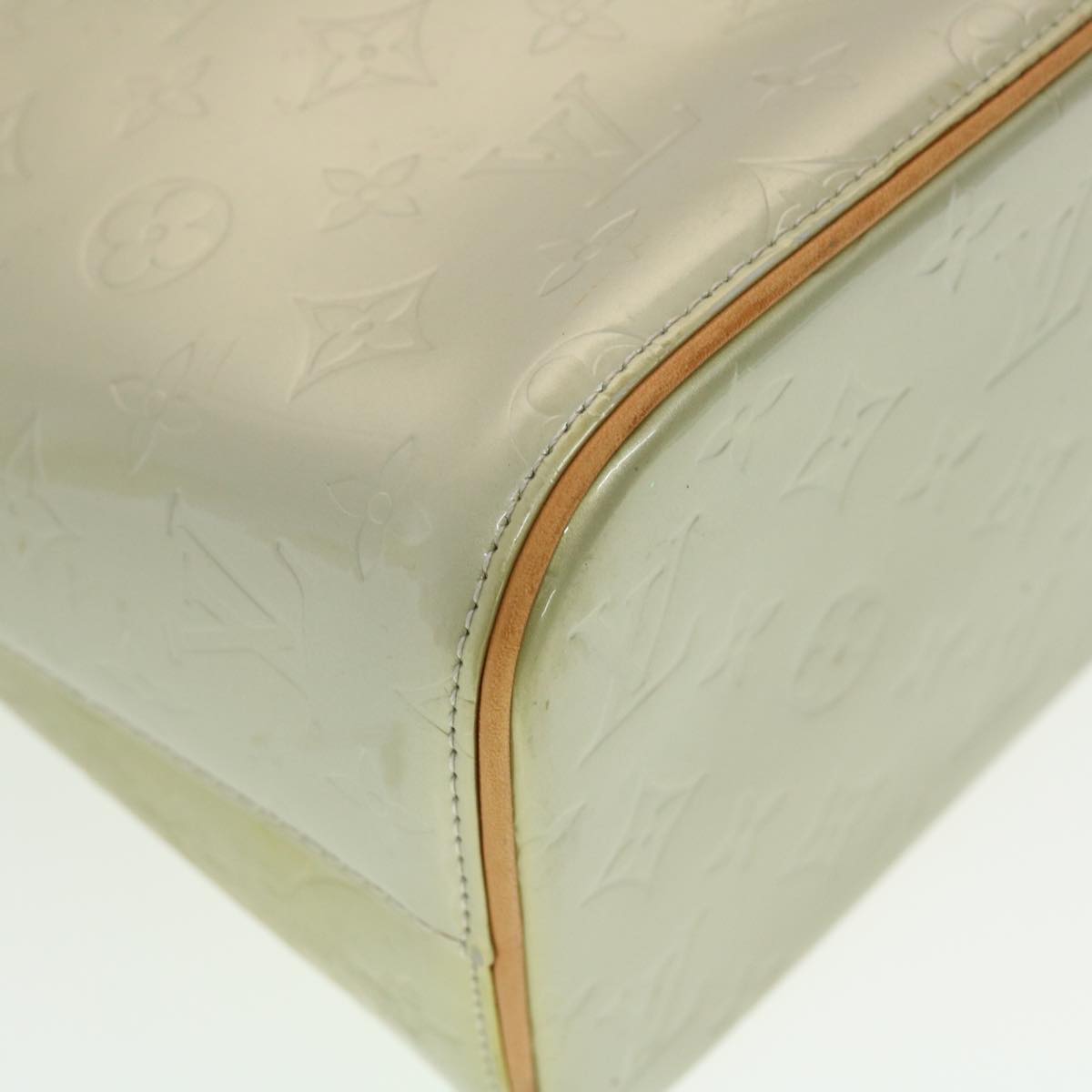LOUIS VUITTON Monogram Vernis Houston Hand Bag Gris M91053 LV 44474
