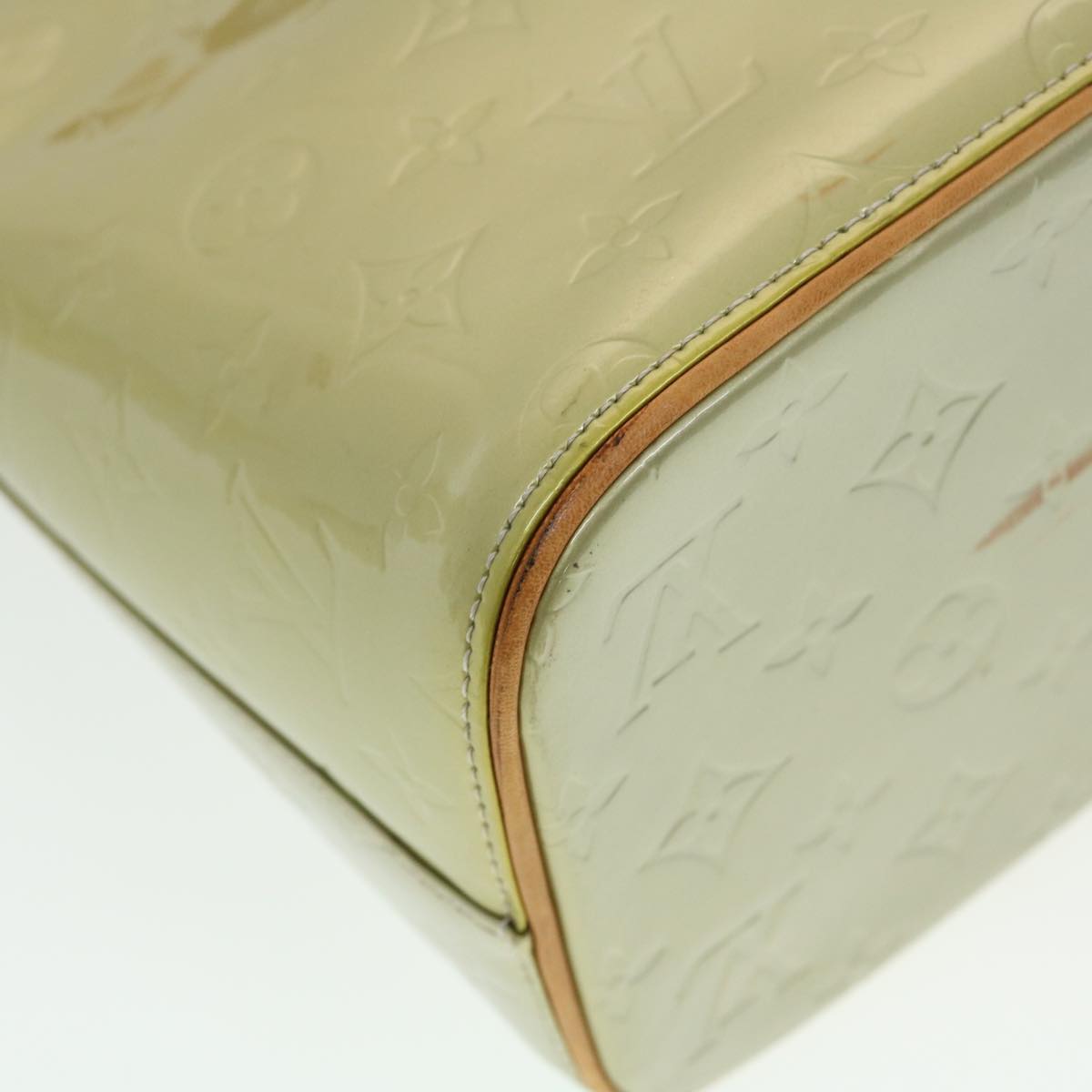LOUIS VUITTON Monogram Vernis Houston Hand Bag Gris M91053 LV 44474