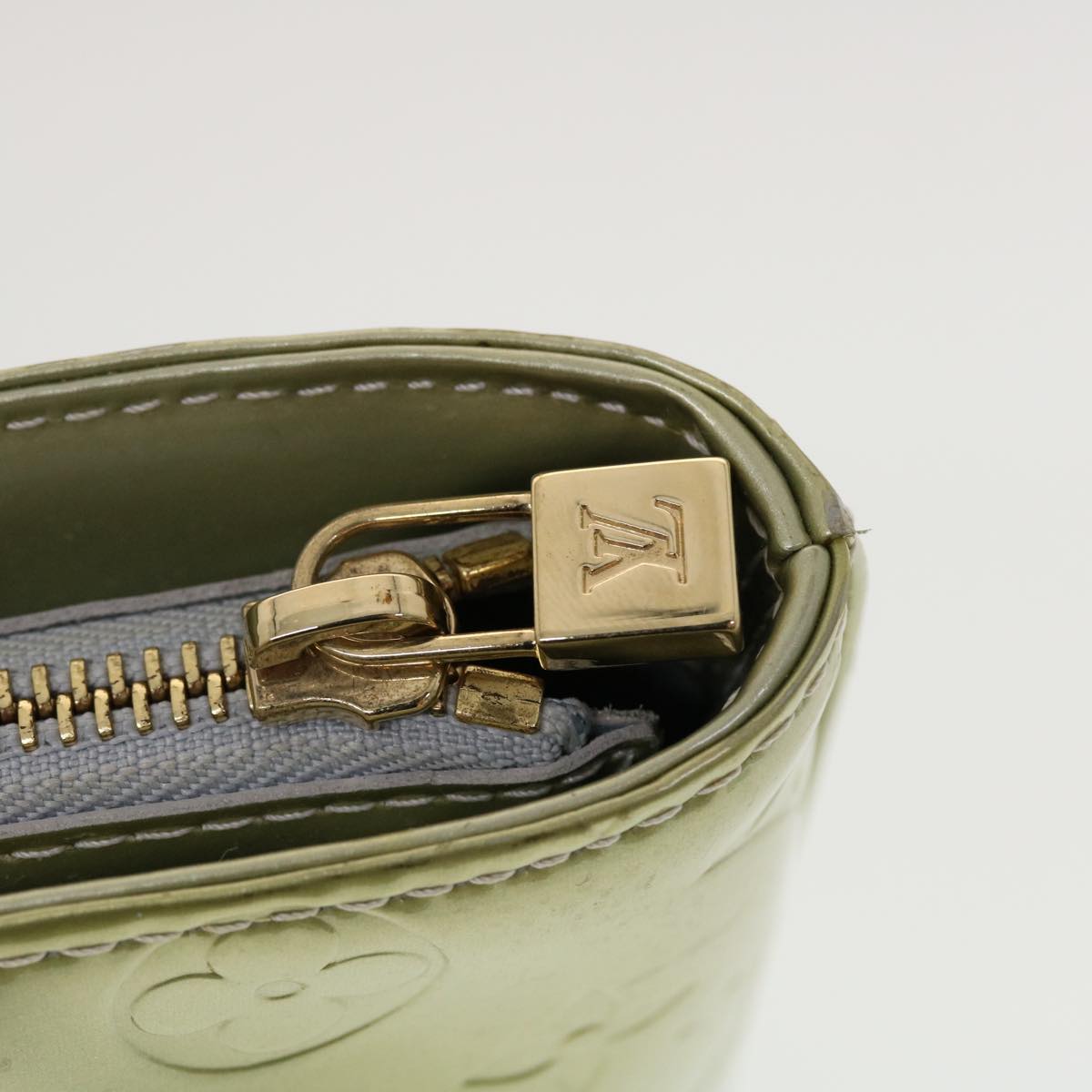 LOUIS VUITTON Monogram Vernis Houston Hand Bag Gris M91053 LV 44474