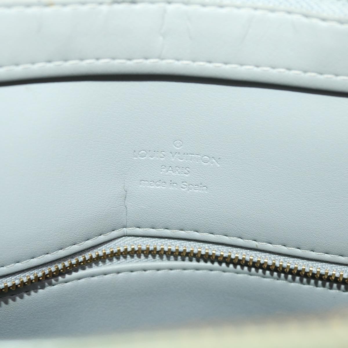 LOUIS VUITTON Monogram Vernis Houston Hand Bag Gris M91053 LV 44474