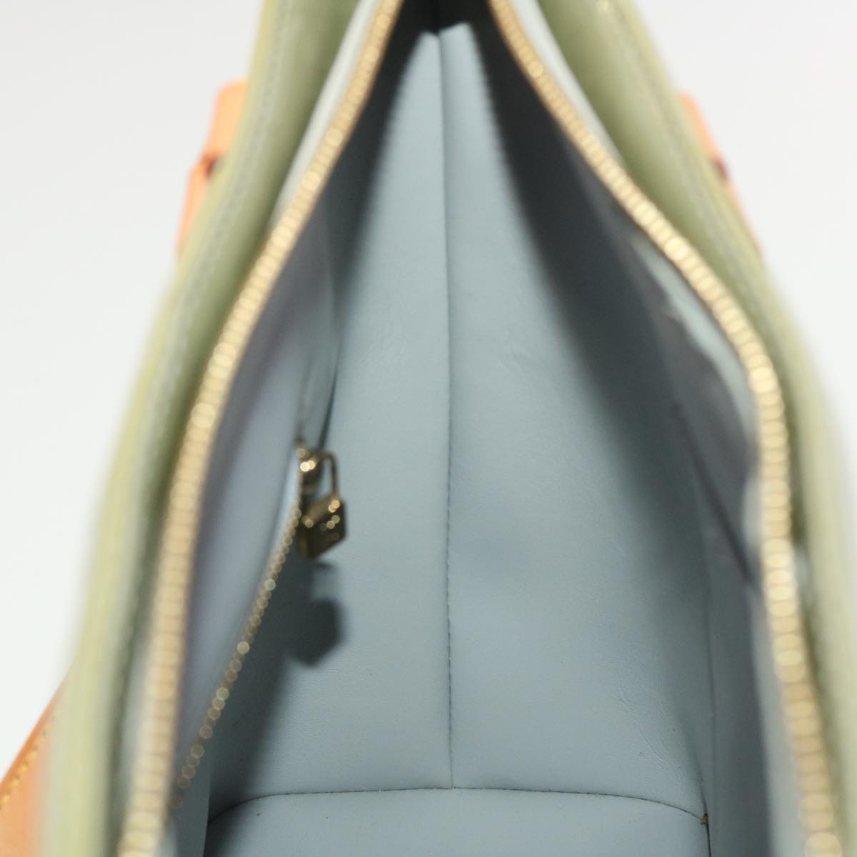 LOUIS VUITTON Monogram Vernis Houston Hand Bag Gris M91053 LV 44474