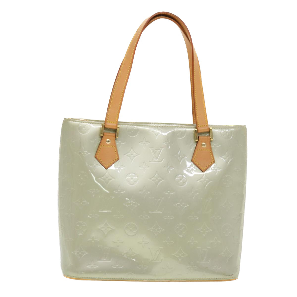 LOUIS VUITTON Monogram Vernis Houston Hand Bag Gris M91053 LV 44474