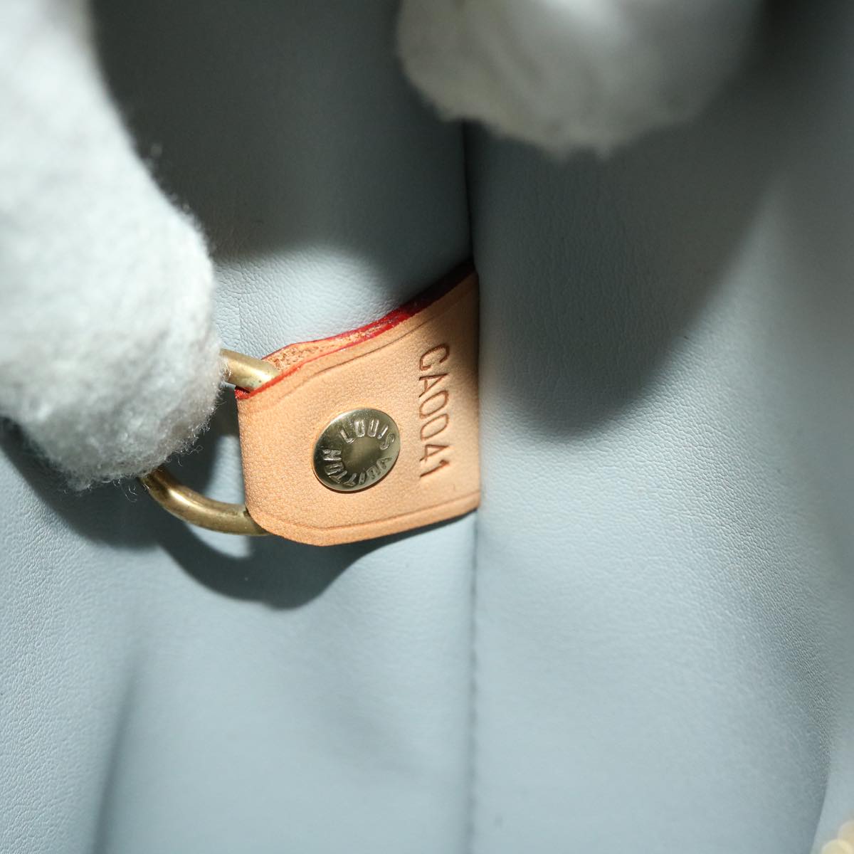 LOUIS VUITTON Monogram Vernis Houston Hand Bag Gris M91053 LV 44474